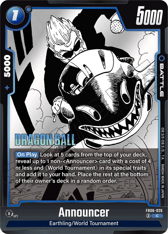 Announcer [Manga Booster 01] | Total Play