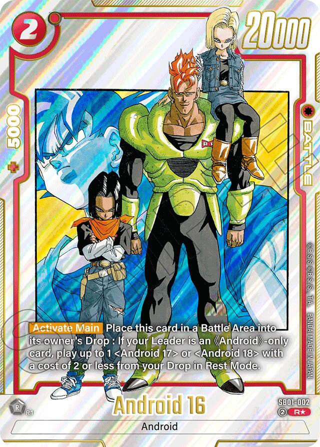 Android 16 (Alternate Art) [Manga Booster 01] | Total Play