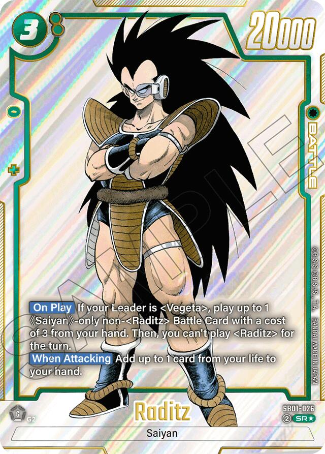 Raditz (SB01-026) (Alternate Art) [Manga Booster 01] | Total Play