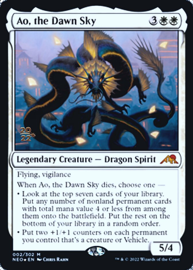 Ao, the Dawn Sky [Kamigawa: Neon Dynasty Prerelease Promos] | Total Play