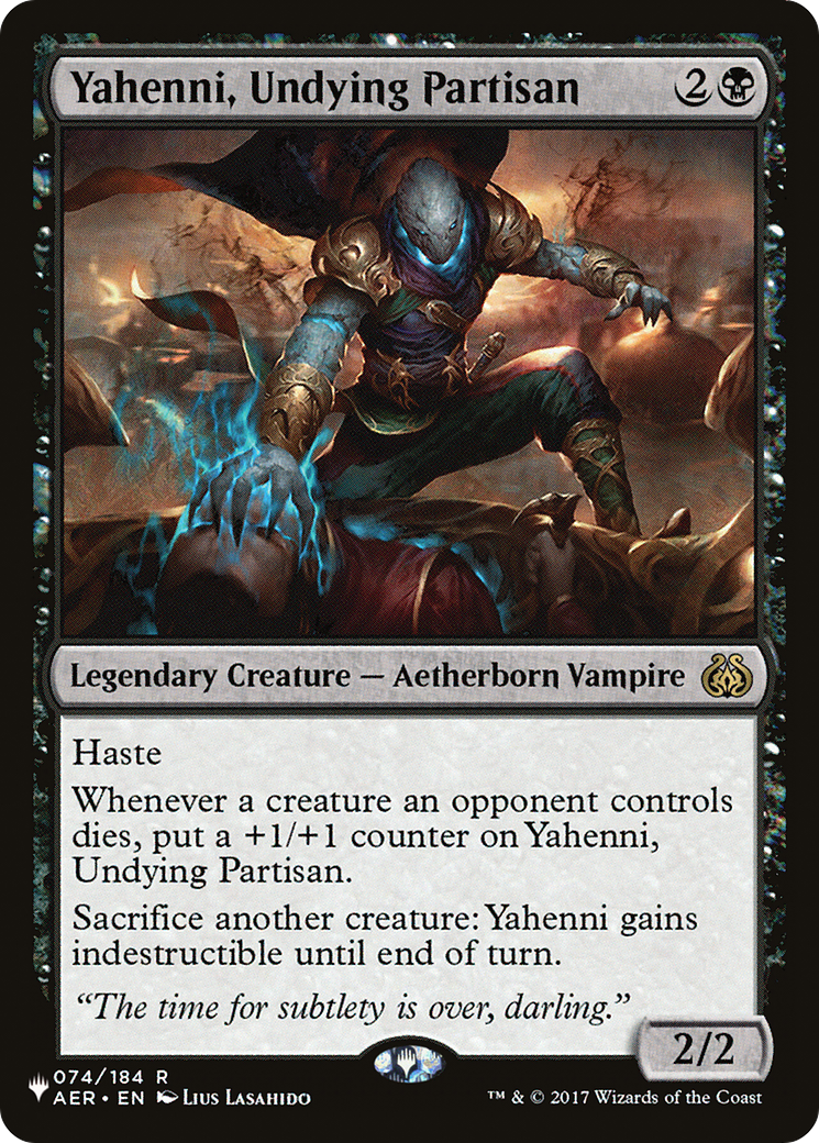 Yahenni, Undying Partisan [The List] | Total Play