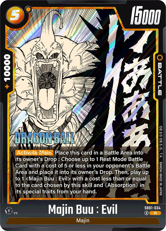 Majin Buu : Evil (SB01-034) [Manga Booster 01] | Total Play