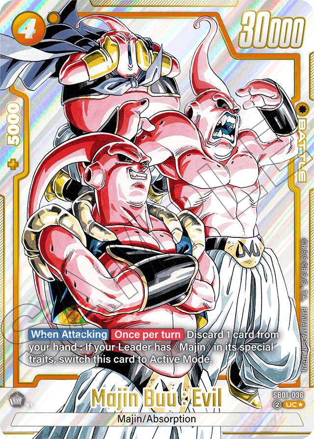 Majin Buu : Evil (SB01-036) (Alternate Art) [Manga Booster 01] | Total Play