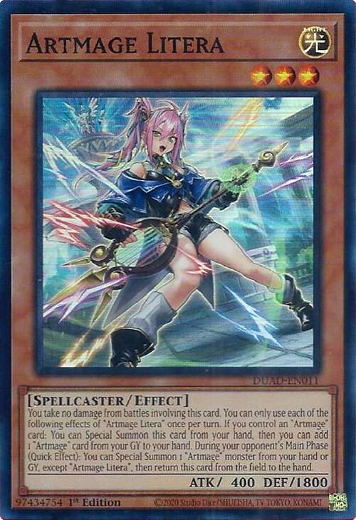 Artmage Litera [DUAD-EN011] Super Rare | Total Play