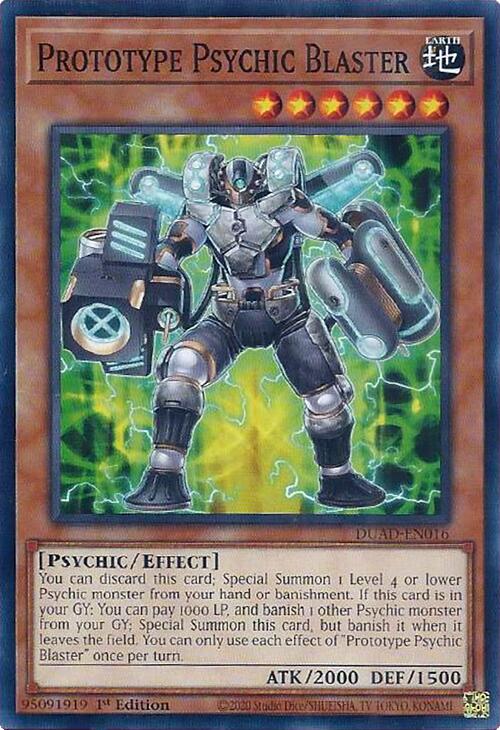 Prototype Psychic Blaster [DUAD-EN016] Common | Total Play