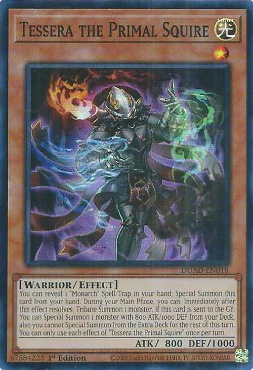Tessera the Primal Squire [DUAD-EN018] Super Rare | Total Play