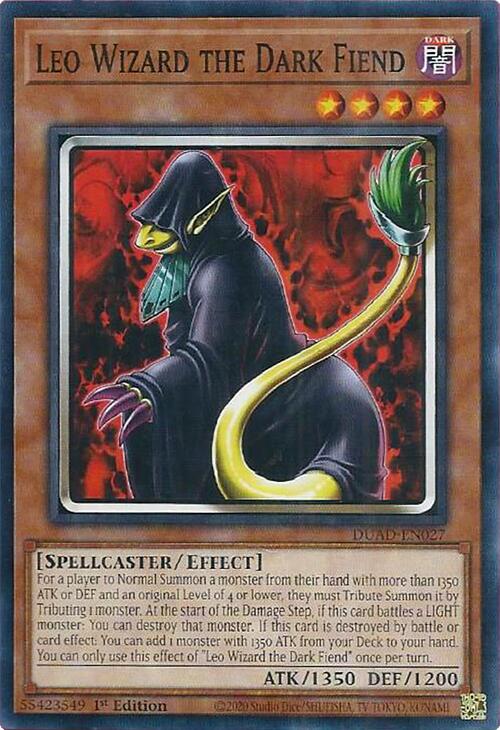 Leo Wizard the Dark Fiend [DUAD-EN027] Common | Total Play