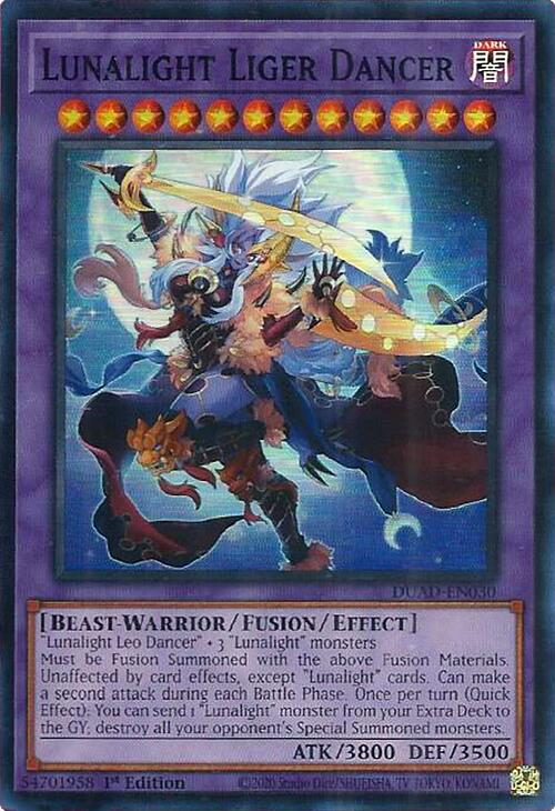 Lunalight Liger Dancer [DUAD-EN030] Super Rare | Total Play