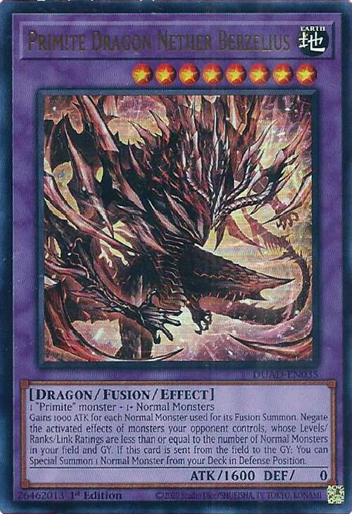 Primite Dragon Nether Berzelius [DUAD-EN035] Ultra Rare | Total Play