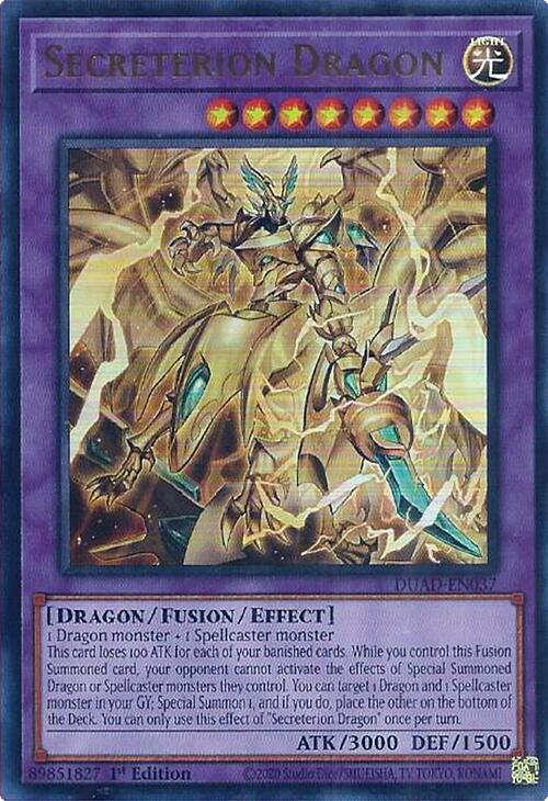 Secreterion Dragon [DUAD-EN037] Ultra Rare | Total Play