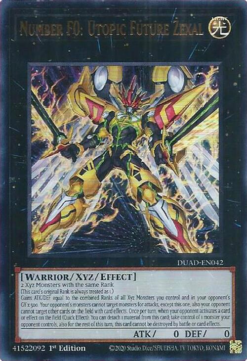 Number F0: Utopic Future Zexal [DUAD-EN042] Ultra Rare | Total Play
