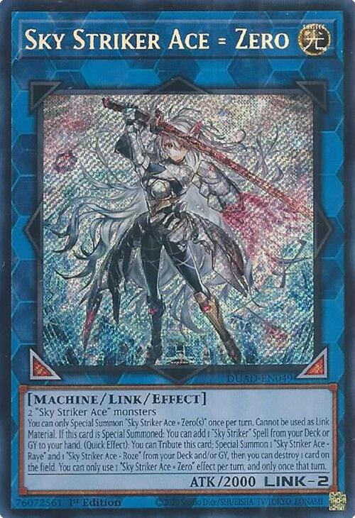 Sky Striker Ace = Zero [DUAD-EN049] Secret Rare | Total Play