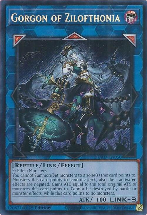 Gorgon of Zilofthonia [DUAD-EN050] Secret Rare | Total Play