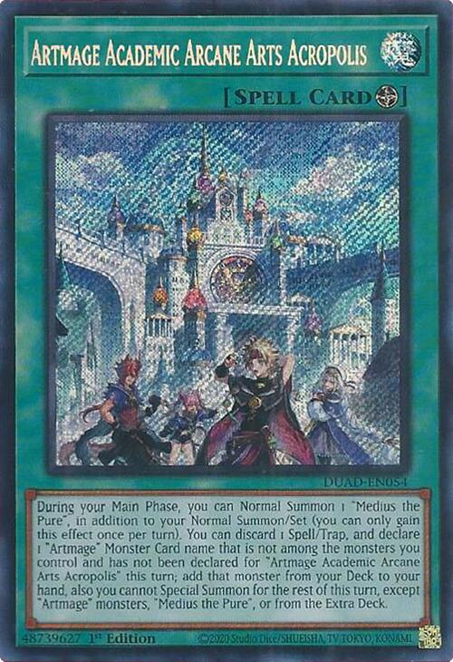 Artmage Academic Arcane Arts Acropolis [DUAD-EN054] Secret Rare | Total Play