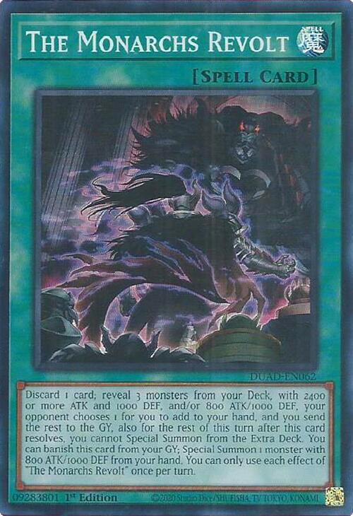 The Monarchs Revolt [DUAD-EN062] Super Rare | Total Play
