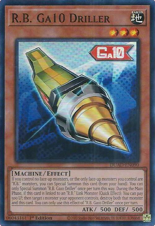 R.B. Ga10 Driller [DUAD-EN090] Super Rare | Total Play