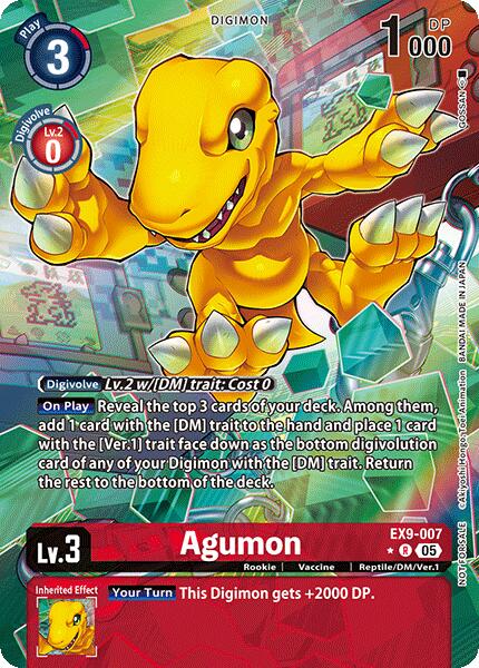 Agumon [EX9-007] (Digital Monster Day Commemoration Event Winner) [Promotion Cards] | Total Play