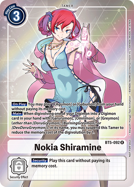 Nokia Shiramine [BT5-092] (Buy-A-Box Promo) [Battle of Omni Promos] | Total Play