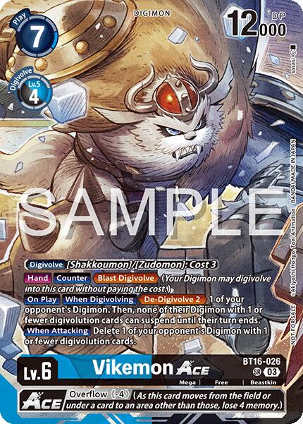 Vikemon ACE [BT16-026] (Cyber Eden Release Event Participant) [Cyber Eden] | Total Play