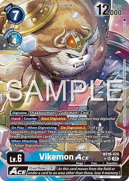Vikemon ACE [BT16-026] (Cyber Eden Release Event Winner) [Cyber Eden] | Total Play