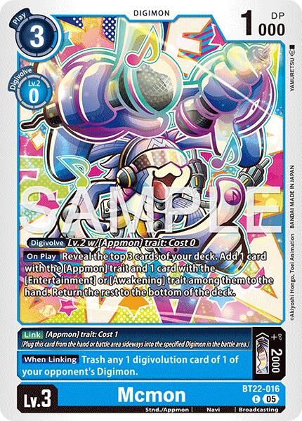Mcmon [BT22-016] [Cyber Eden] | Total Play