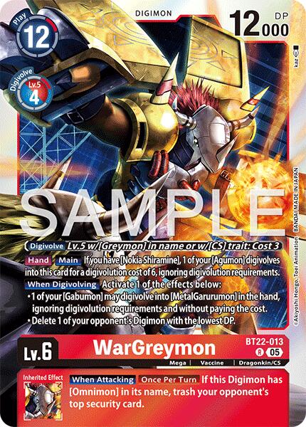 WarGreymon [BT22-013] [Cyber Eden] | Total Play