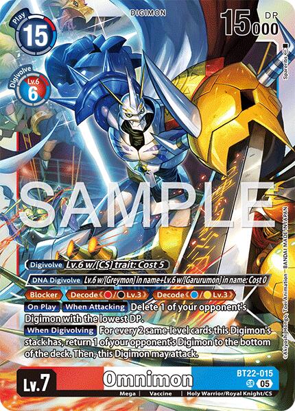 Omnimon [BT22-015] [Cyber Eden] | Total Play