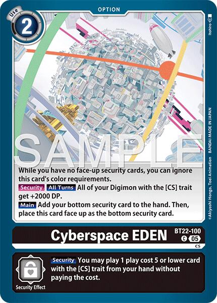 Cyberspace EDEN [BT22-100] [Cyber Eden] | Total Play