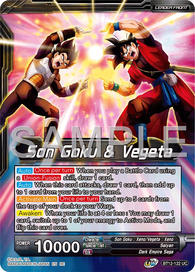 Son Goku & Vegeta // Gogeta, Fateful Fusion (Reprint) (BT12-122) [Premium Anniversary Box 2025] | Total Play