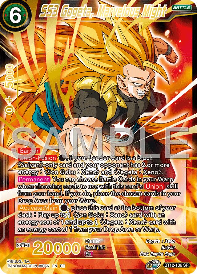 SS3 Gogeta, Marvelous Might (Reprint) (BT12-136) [Premium Anniversary Box 2025] | Total Play