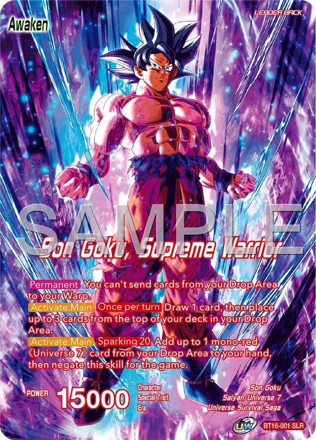 Son Goku // Son Goku, Supreme Warrior (Reprint) (BT16-001) [Premium Anniversary Box 2025] | Total Play
