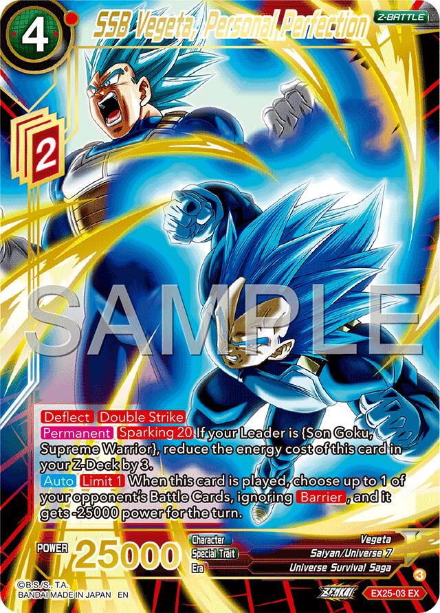 SSB Vegeta, Personal Perfection (EX25-03) [Premium Anniversary Box 2025] | Total Play