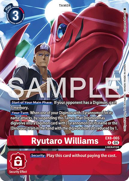 Ryutaro Williams [EX8-065] (Digimon Liberator Debuggers Set) [Chain of Liberation] | Total Play