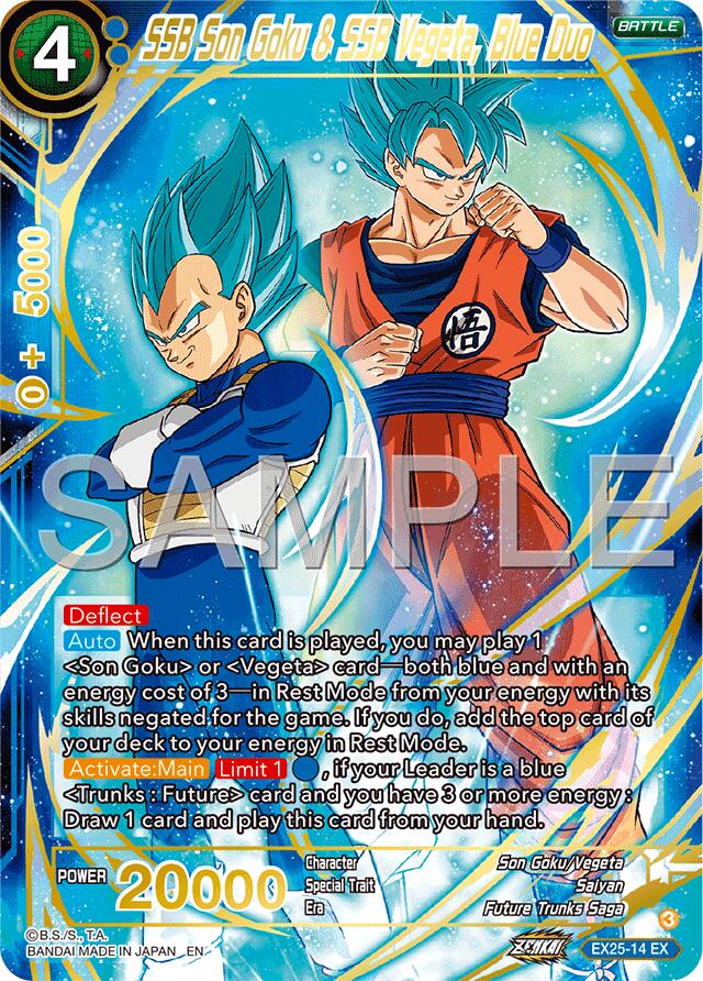 SSB Son Goku & SSB Vegeta, Blue Duo (EX25-14) [Premium Anniversary Box 2025] | Total Play