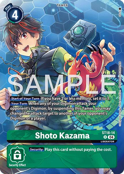 Shoto Kazama [ST18-14] (Digimon Liberator Debuggers Set) [Starter Deck: Guardian Vortex] | Total Play