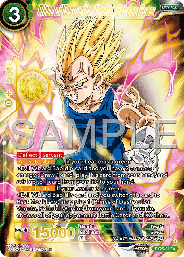 Prince of Destruction Vegeta, Extreme Power (EX25-21) [Premium Anniversary Box 2025] | Total Play