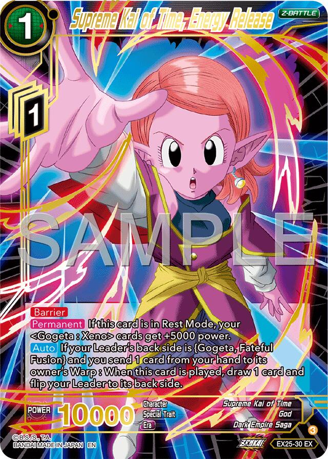 Supreme Kai of Time, Energy Release (EX25-30) [Premium Anniversary Box 2025] | Total Play