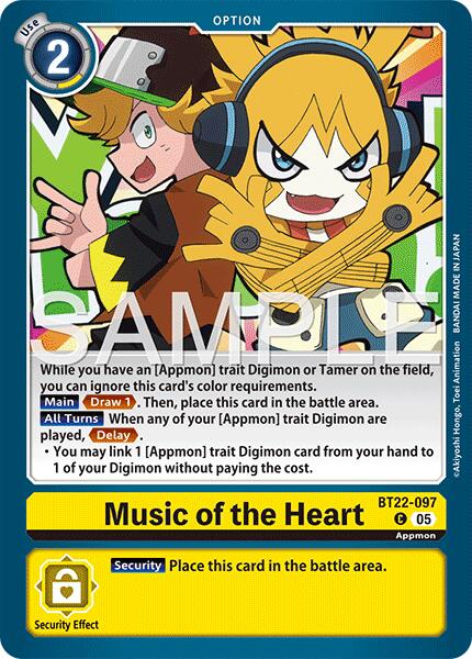 Music of the Heart [BT22-097] [Cyber Eden] | Total Play