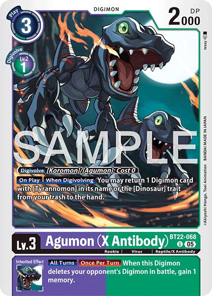 Agumon [BT22-068] (X Antibody) [Cyber Eden] | Total Play