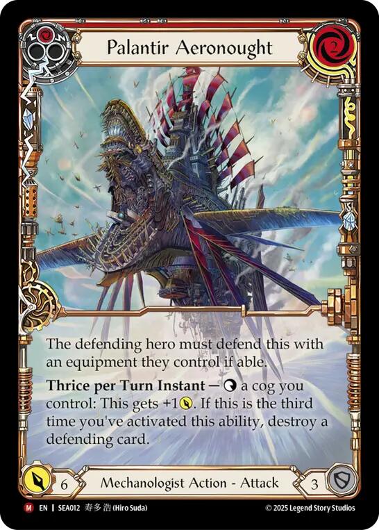 Palantir Aeronought (Extended Art) [SEA012] (High Seas)  Rainbow Foil | Total Play