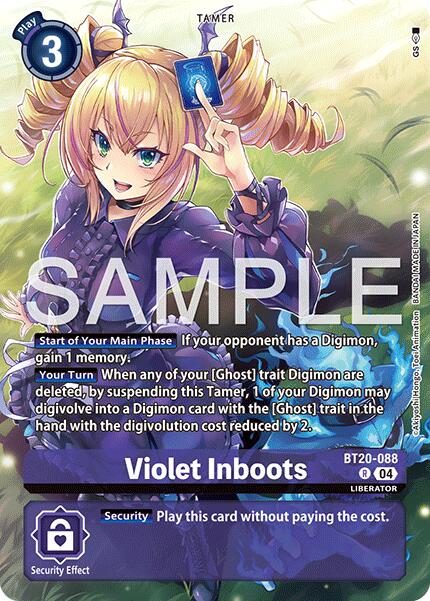 Violet Inboots [BT20-088] - BT20-088 (Digimon Liberator Debuggers Set) [Release Special Booster Ver.2.5 Promos] | Total Play