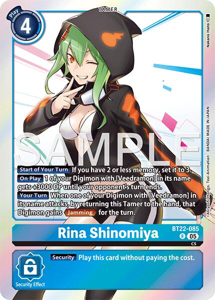 Rina Shinomiya [BT22-085] [Cyber Eden] | Total Play
