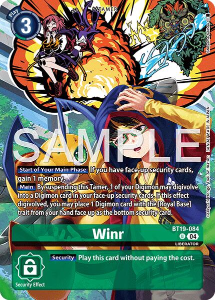 Winr [BT19-084] (Digimon Liberator Debuggers Set) [Release Special Booster Ver.2.0] | Total Play