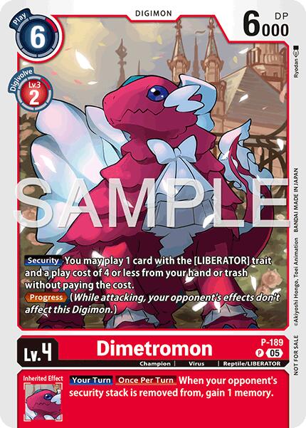 Dimetromon [P-189] (Store Tournament 2025 Vol.3 Participation Pack) [Promotional Cards] | Total Play