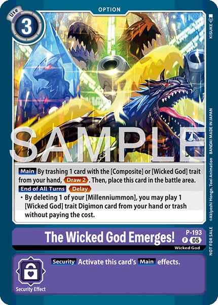 The Wicked God Emerges! [P-193] (Store Tournament 2025 Vol.3 Participation Pack) [Promotional Cards] | Total Play