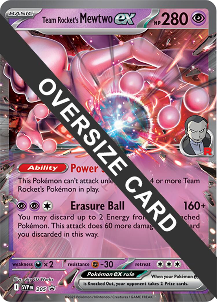 Team Rocket's Mewtwo ex (205) (Jumbo Card) [Scarlet & Violet: Black Star Promos] | Total Play