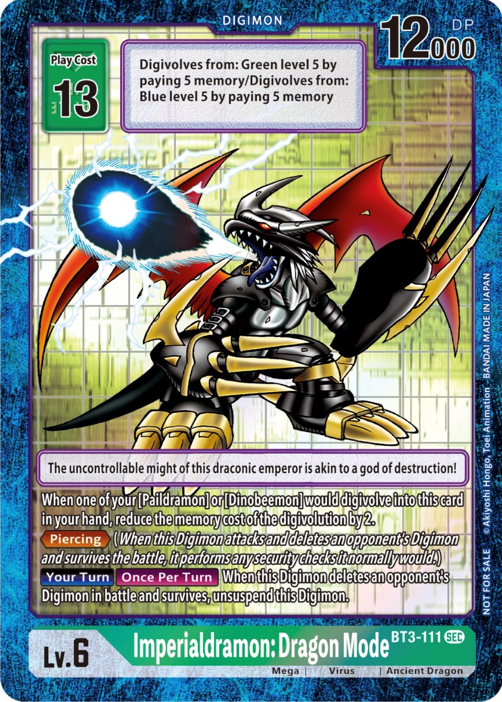 Imperialdramon: Dragon Mode [BT3-111] (Alternate Art) [Draconic Roar] | Total Play