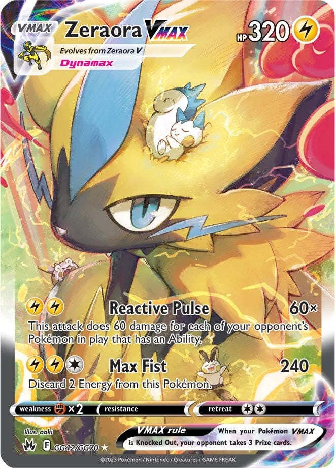 Zeraora VMAX (GG42/GG70) [Sword & Shield: Crown Zenith] | Total Play