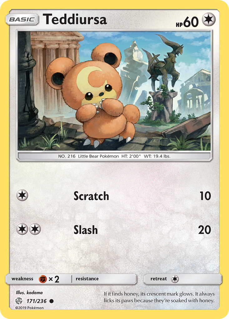 Teddiursa (171/236) [Sun & Moon: Cosmic Eclipse] | Total Play