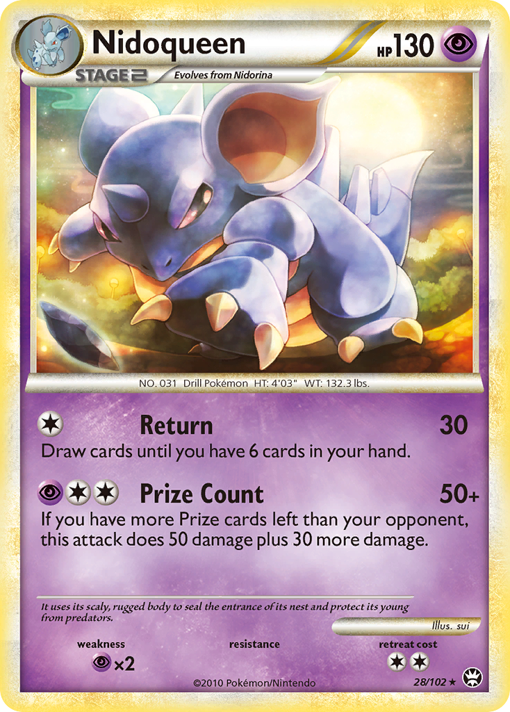 Nidoqueen (28/102) [HeartGold & SoulSilver: Triumphant] | Total Play